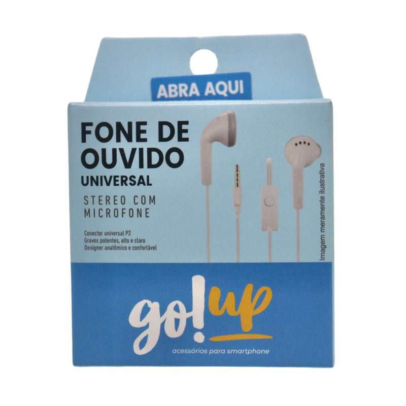 Fone c/ fio universal P2 go!up