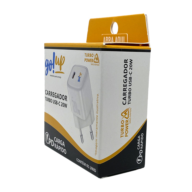 Carregador turbo tipo C 20w go!up