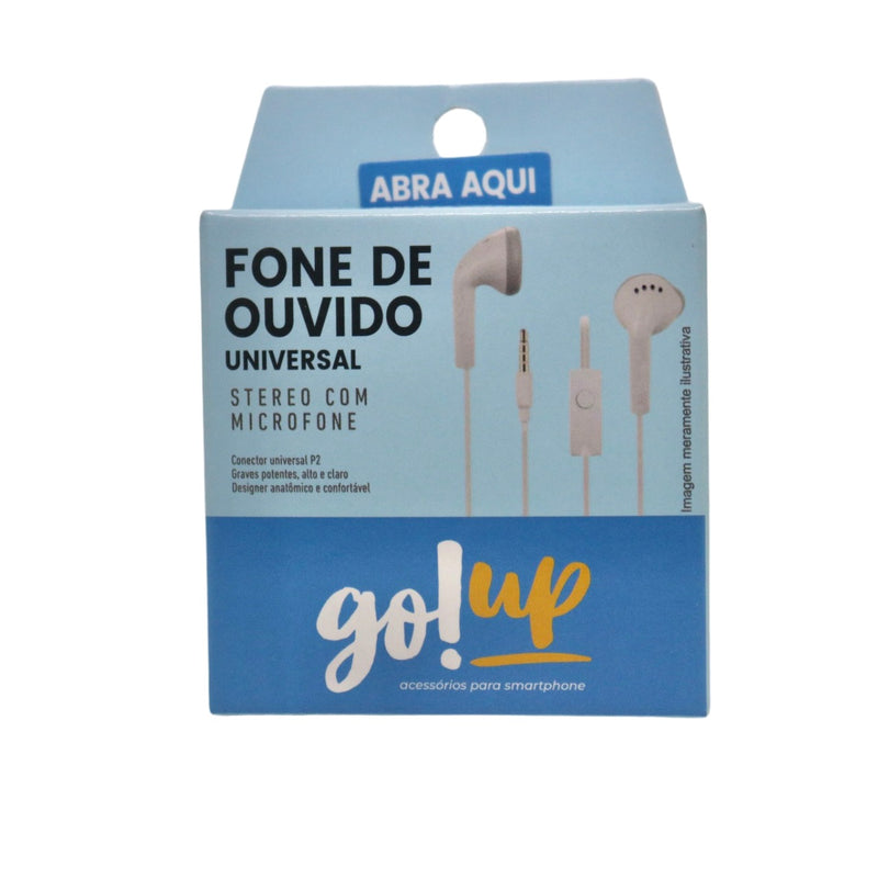 Fone c/ fio universal P2 go!up